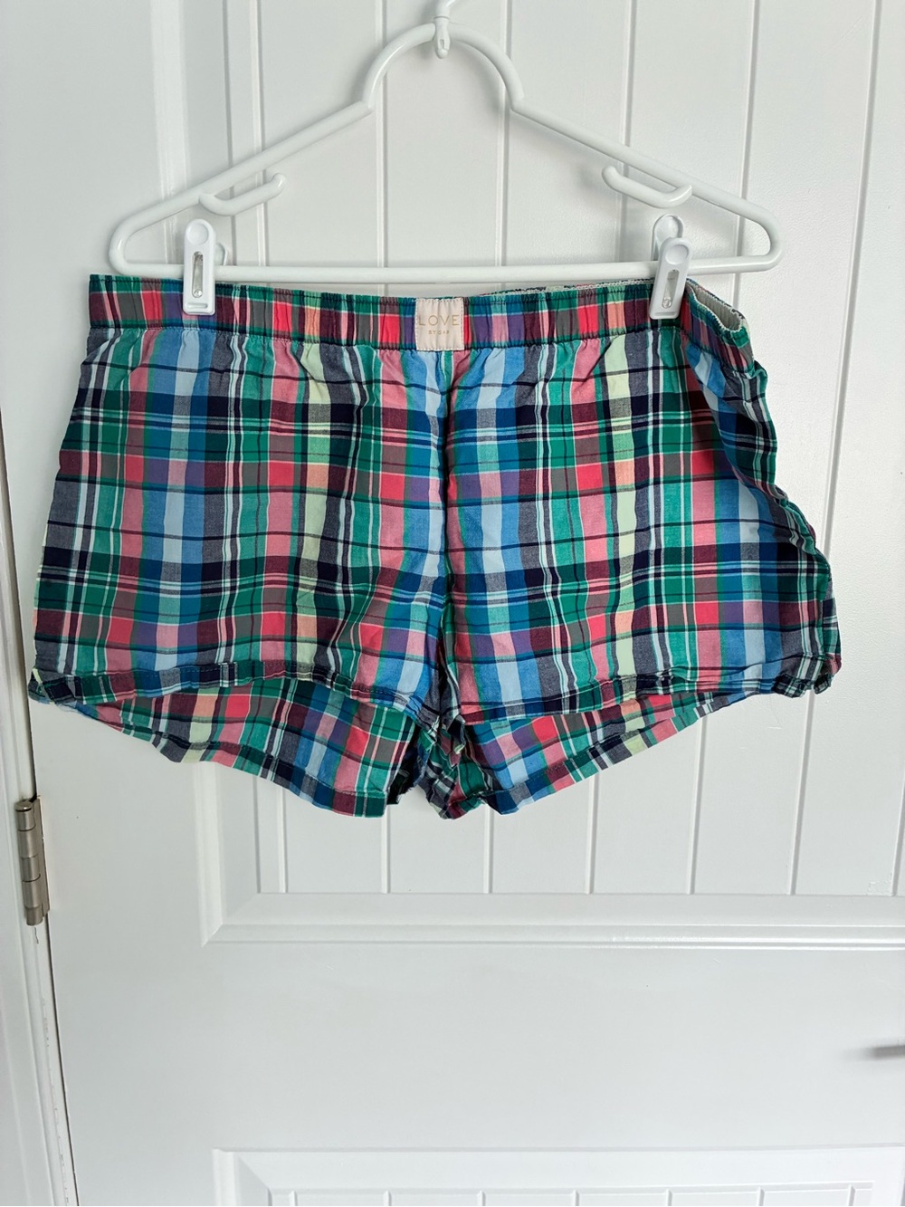 GAP Plaid sleep Shorts - Blue, Green, Pink